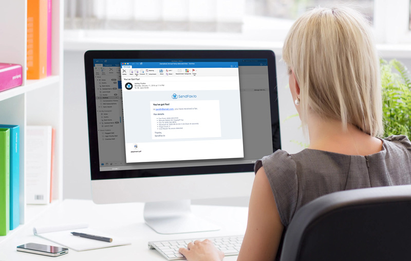 inbound faxes from email