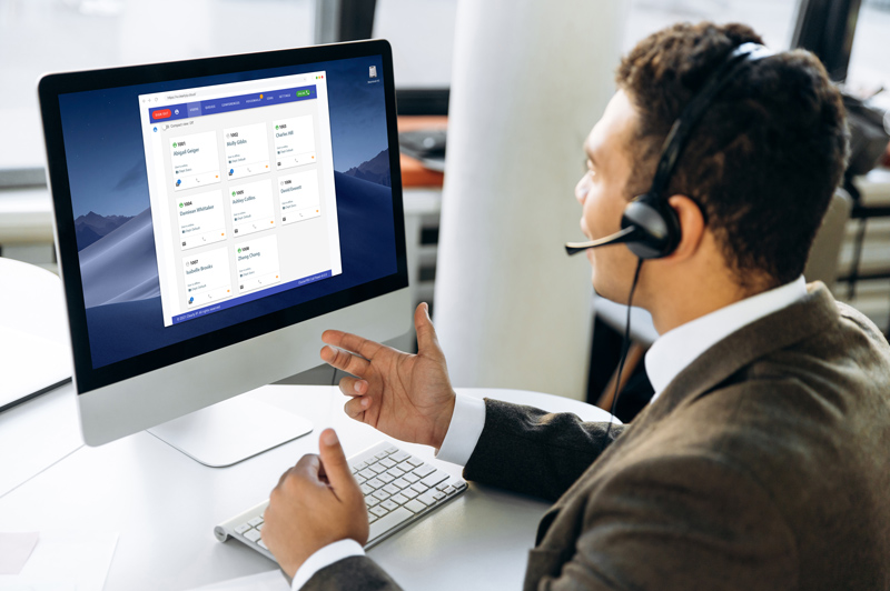 Clearly Cloud call panel