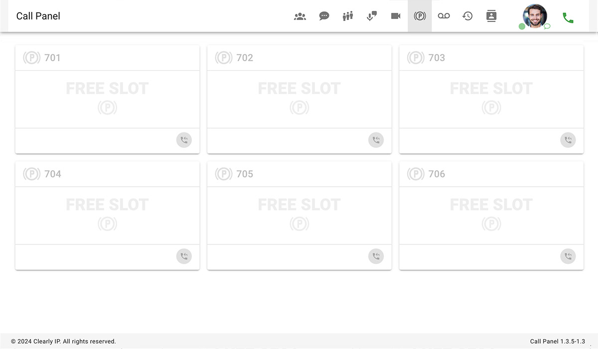 Clearly Cloud Call Panel Voicemail