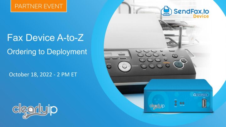 Partner Training Series: Fax Device Ordering to Deployment