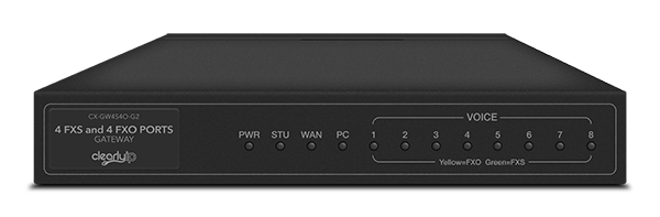 4 Port FXS/4 Port FXO ClearlyIP Analog VoIP Gateway