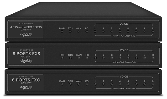 ClearlyIP 8 Ports Analog VoIP Gateway Series