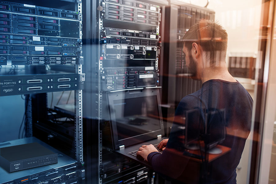 ClearlyIP VoIP Gateway Rack