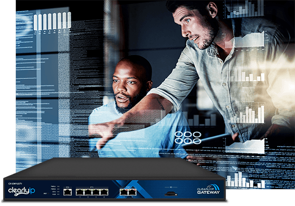 ClearlyIP 2 Port T1/E1 Digital VoIP Gateway Advanced Performance and Security