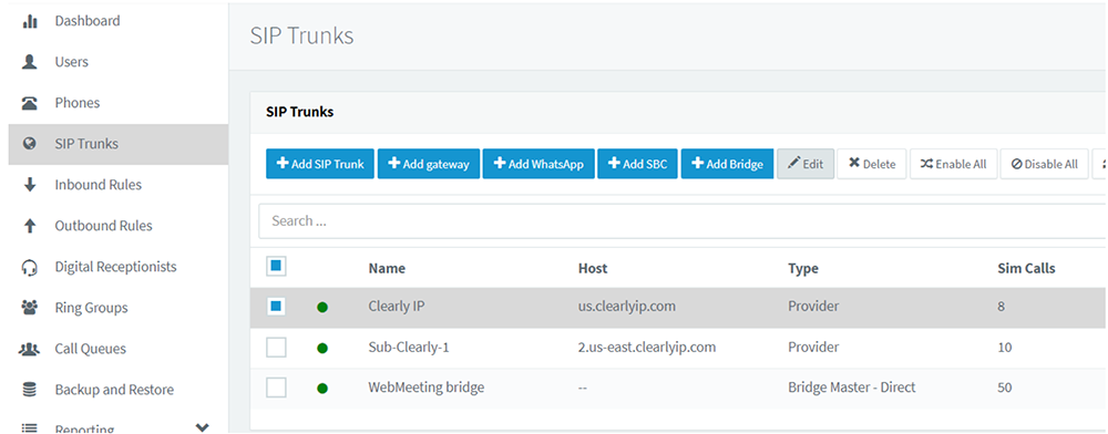 Enable SMS Messaging in 3CX - Step 1