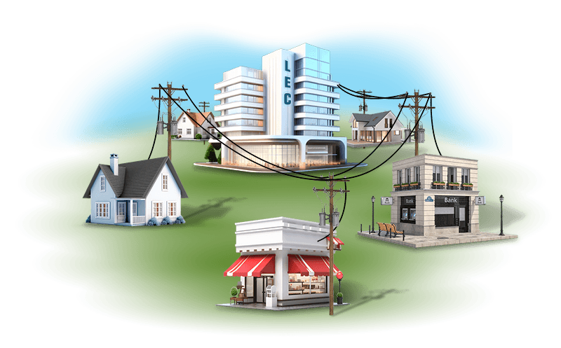 Local Exchange Carriers (LEC) Diagram