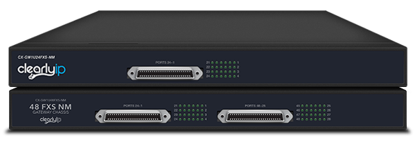 ClearlyIP 24-48 Port Non-Modular FXS Analog VoIP Gateway